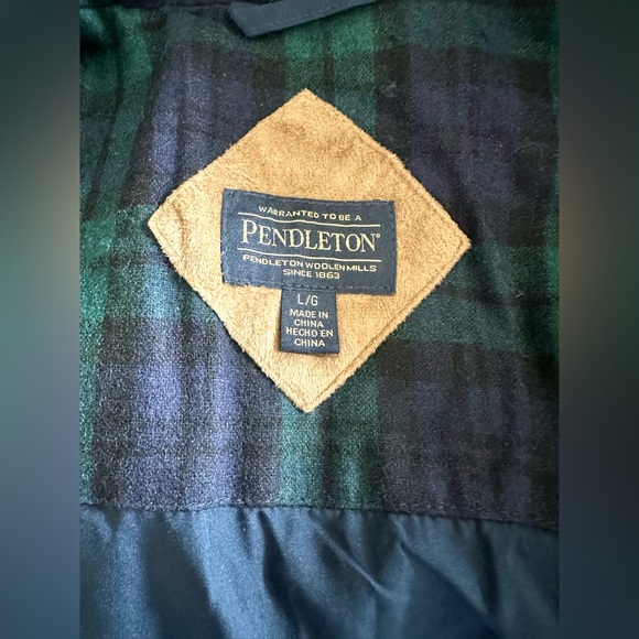 NWT Pendleton Womens Ladies' Fuzzy Zip Jacket in Blue - Picture 7 of 8